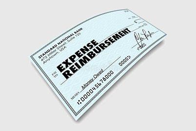 Expense reimbursement check