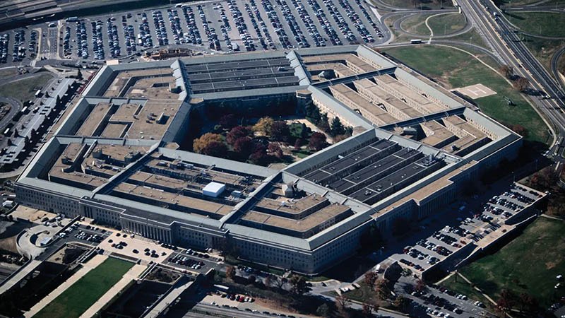 Aerial view of the Pentagon